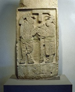 Dintel 24 de Yaxchilán, Chiapas, México, Período Clásico Tardío (600-900 d.C.)